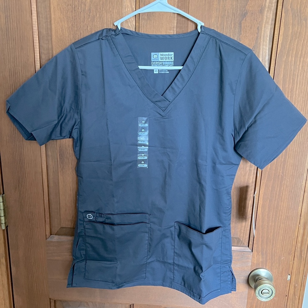 WonderWink Women's Wonderwork V-Neck Scrub Top